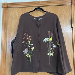 Blair Brown Button-Up Cardigan